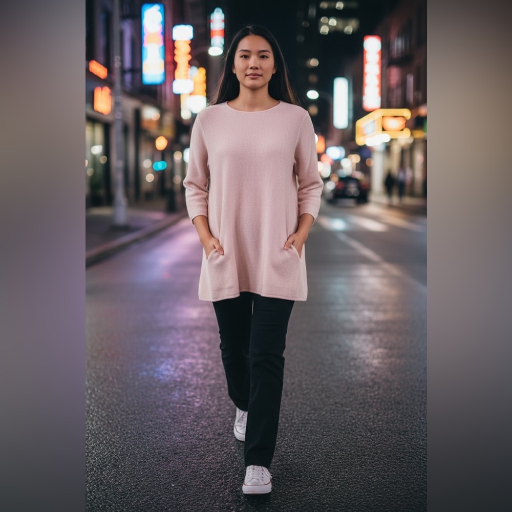 #416 Lisa Todd Blush Pink Knit Sweater